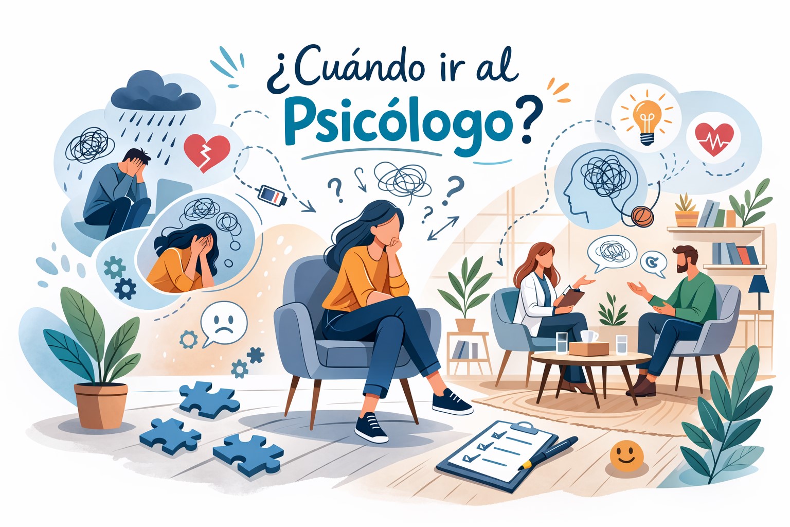¿Cuándo ir al psicólogo? 11 señales claras